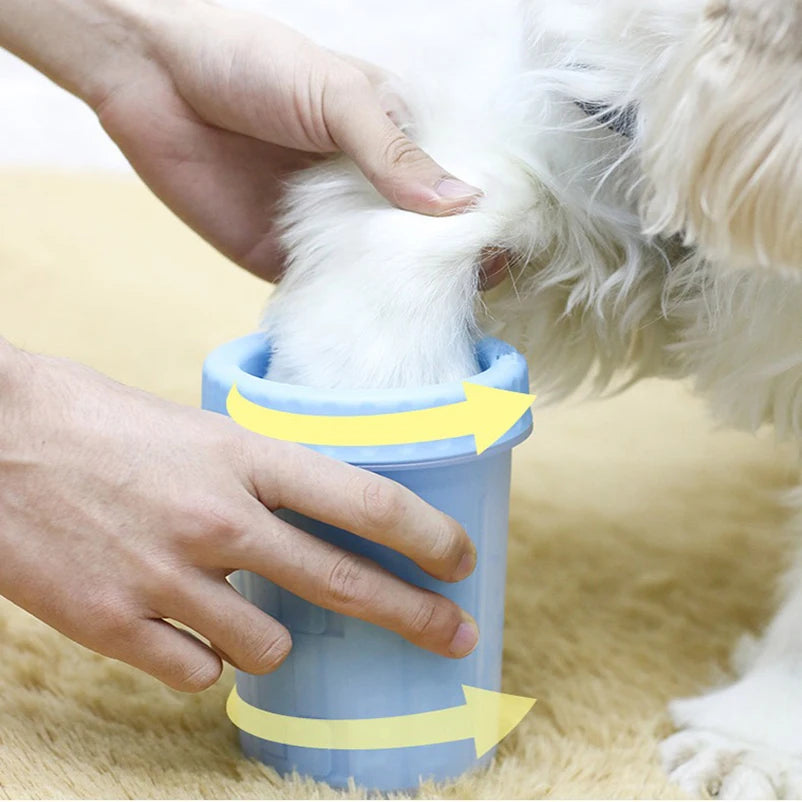Limpiador Patas Cepillo Mascotas Talla M